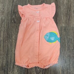 Carters 9 months Baby Girl Bubble Romper